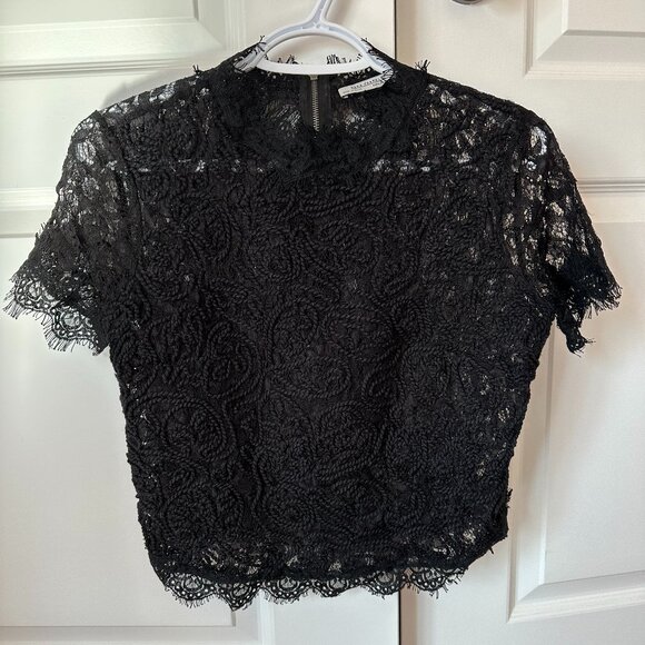 Zara Black Lace Top - Picture 2 of 5
